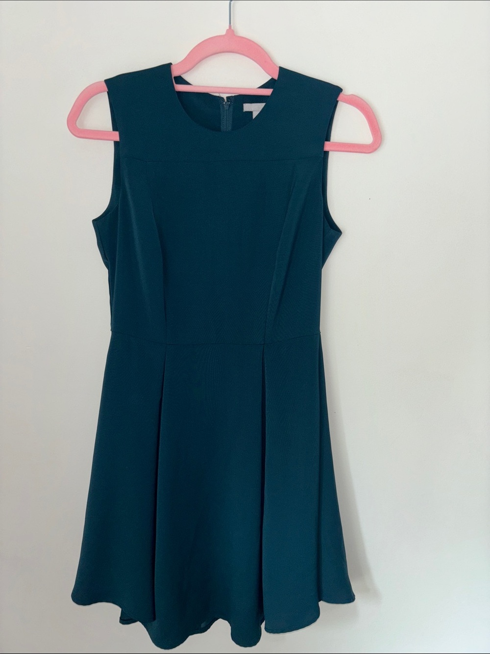 H&M Sleeveless Teal Fit-and-Flare Dress , sz 6